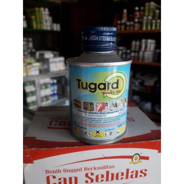 0Insektisida Tugar TUGARD 160/10 EC 100ml bahan aktif ganda Klorpiripos dan Alfa sipermetrin