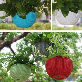  Keranjang  Pot  Bunga Gantung Bahan Plastik Resin Rotan  Self 