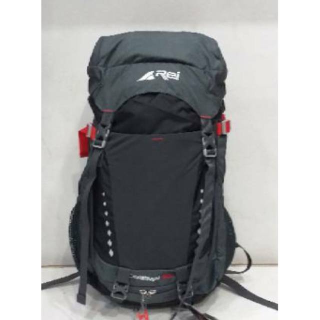 Tas punggung Rei ceremai 30L black abu ORIGINAL