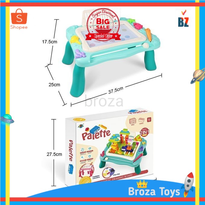 

Meja Belajar Block Palette 2in1 | Drawing Magnetic Board No.669-25A