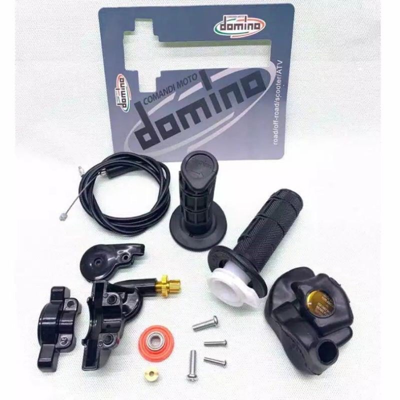 Gas Spontan Racing Model Klahar Bering + Handgrip Universal Buat Semua Motor Kabel Gas Satu