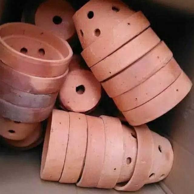  Pot  tanah  liat  untuk  anggrek  ukuran 15cm Shopee Indonesia