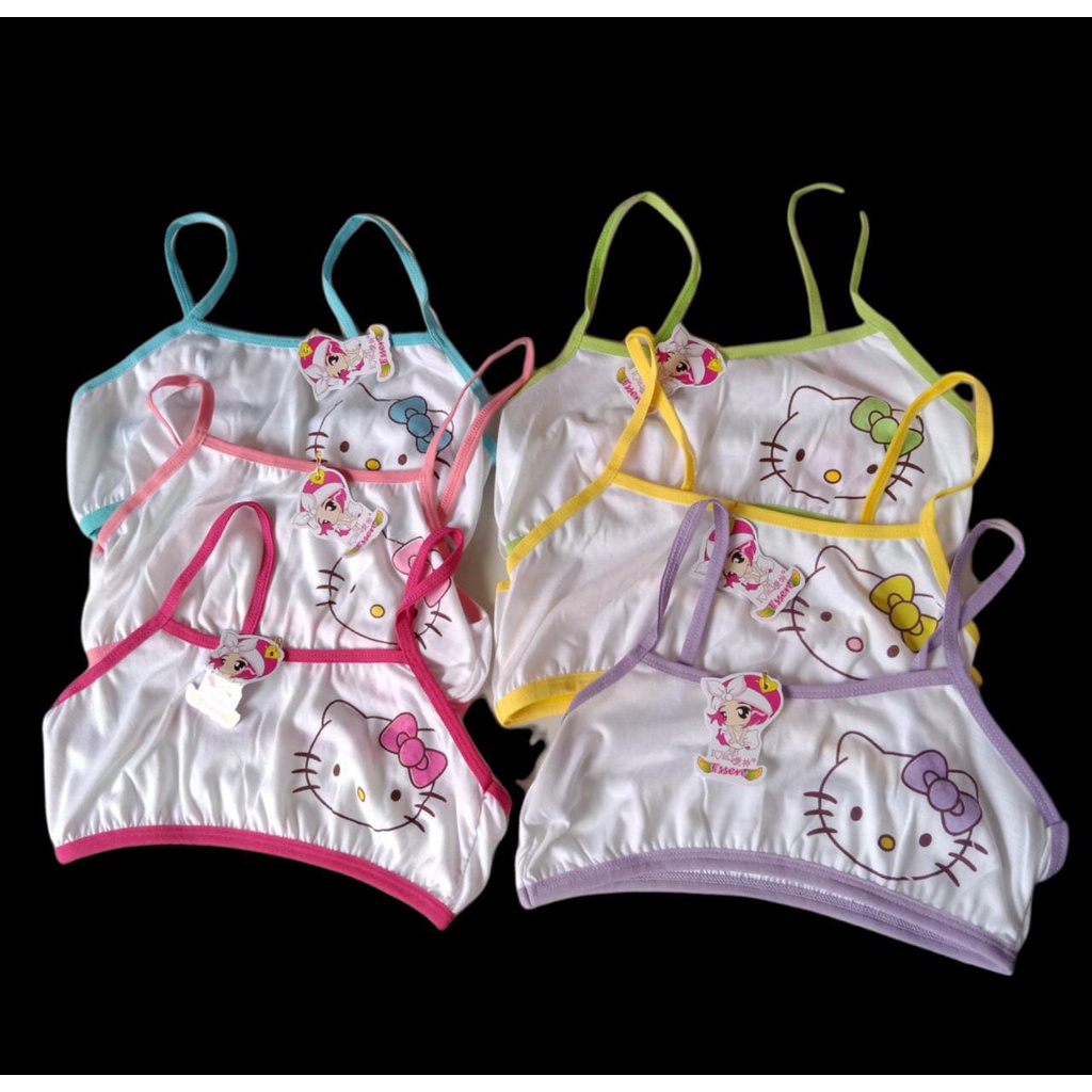 6pcs Miniset Anak SD Perempuan SMP Remaja ABG Mini Set BH Bra Kutang Dalaman Lusinan Kaos Dalam