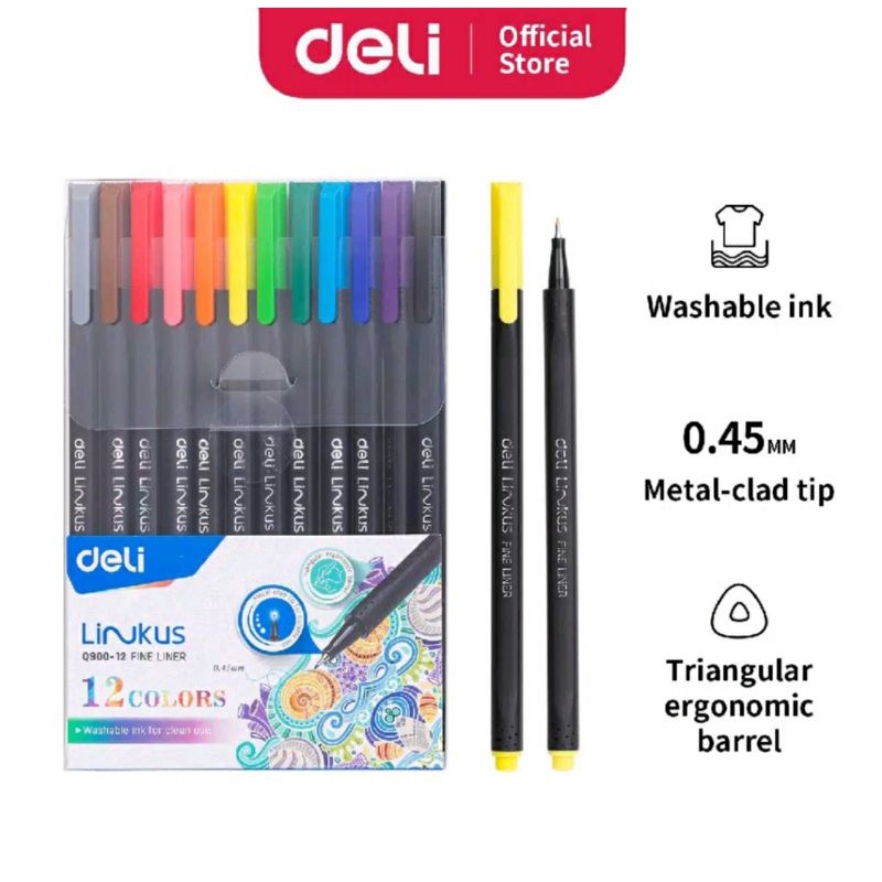 

Deli Pena Liner Segitiga 6/12 Warna (Campuran)
