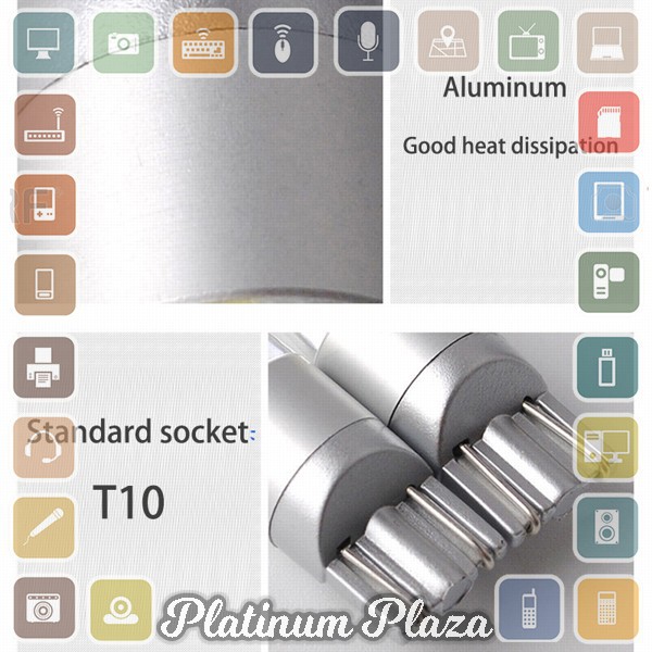 Lampu Mobil Headlight LED T10 W5W 2 SMD 3030 2 PCS - White`9GAIEZ-