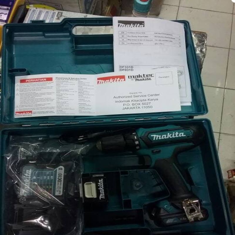 Mesin Bor Baterai Makita cordless DF 331DWYE