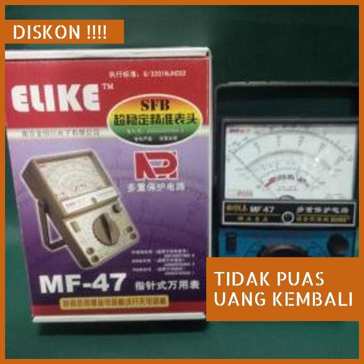 TURUN HARGA TOOLS MULTITESTER ANALOG ELIKE MF 47 ORIGINAL TERBATAS