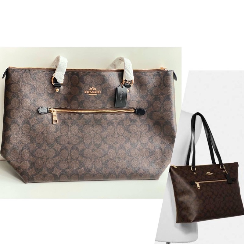 Coach F79609 Gallery Tote Signature brown/black