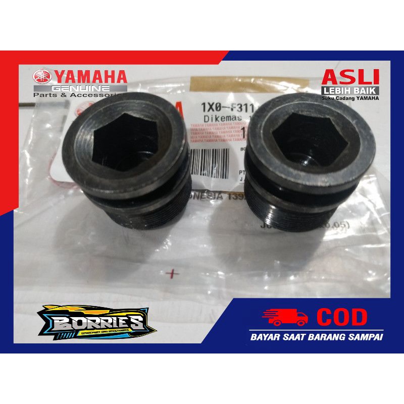 BAUT AS SHOCK DEPAN / BOLT CAP RX KING, RXZ, RXS ASLI ORI ORIGINAL YAMAHA YGP 1X0-F3111-00