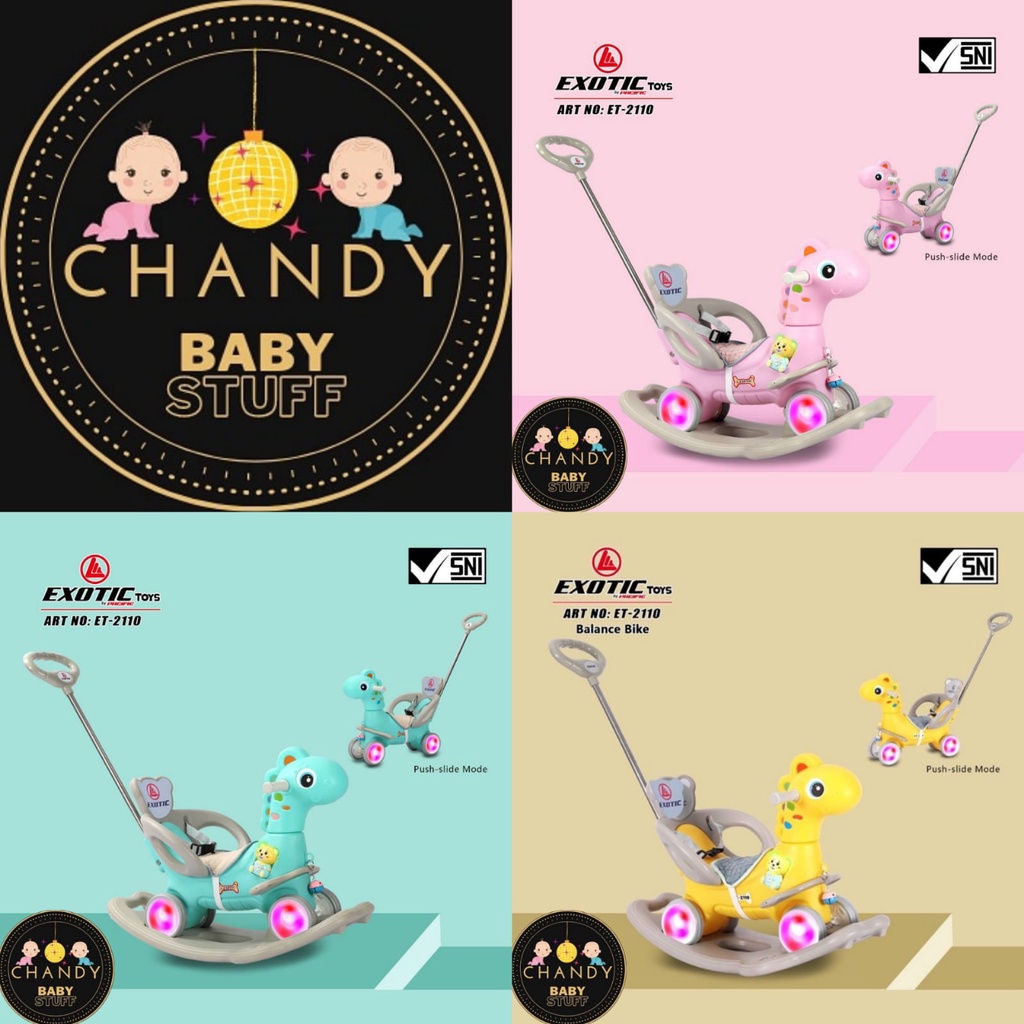 Mainan Anak Kuda - Kudaan Dino 3 In 1Exotic ET 2110, ET 2108, MOLION M1006