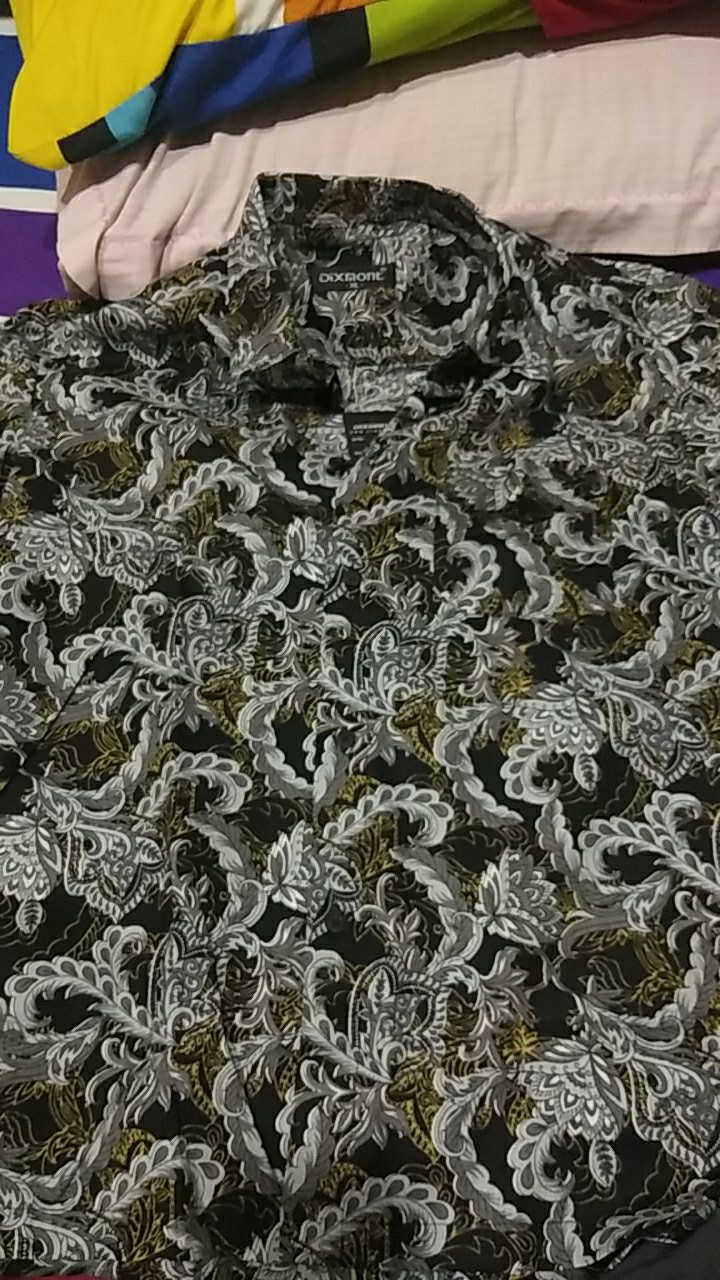 Kemeja Batik Pria Lengan Pendek Bs19 Katun Modern Dixmont Semi Slimfit Premium