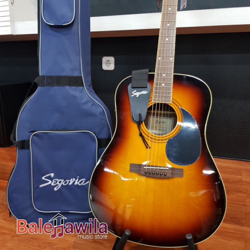 Gitar Acoustic Akustik Elektrik Segovia D07 G TS Fishman Preamp W/ Bag , Segovia D07 SN Fishman Preamp W/ Bag