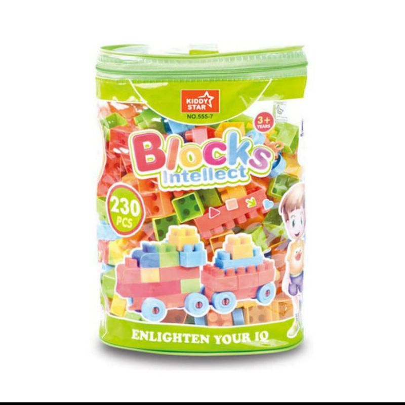 Kiddy Star Block Bucket Bag 230 pcs