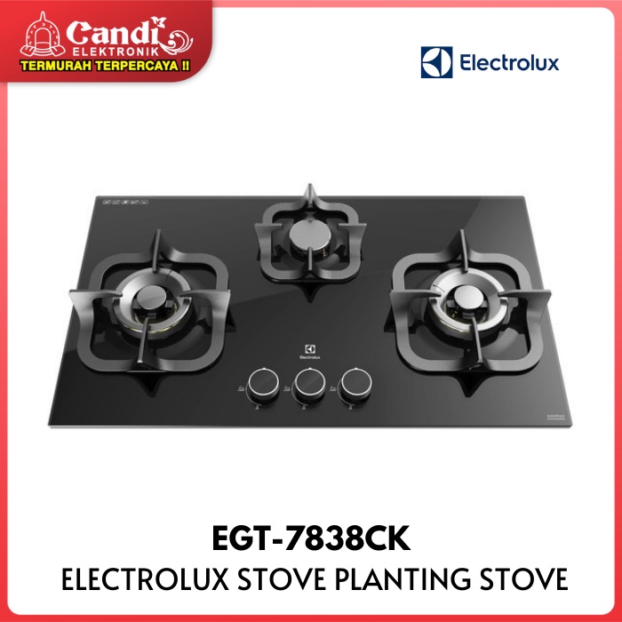 ELECTROLUX Kompor Tanam 3 Tungku EGT-7838CK