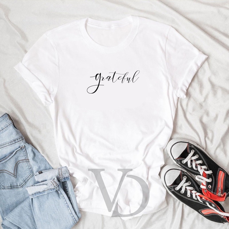 BISA COD KAOS GRATEFUL / ATASAN KAOS ATASAN UNISEX LENGAN PENDEK / TUMBLR TEE