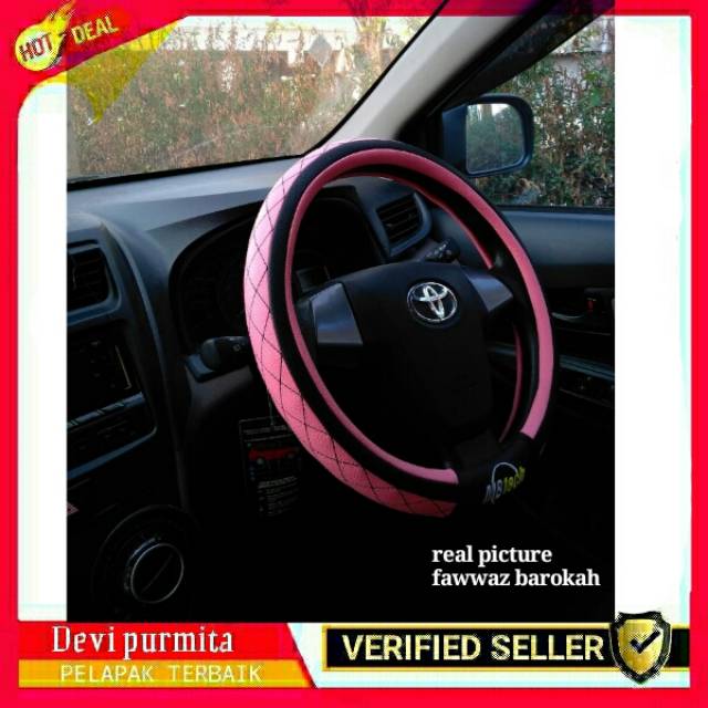 COVER SARUNG STIR SETIR STER SETER STEERING WHEEL COVER MBTECH MOBIL TOYOTA