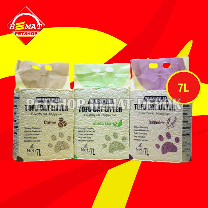 Pasir Kucing Gumpal Wangi Master tofu soya non Markotop tofu 7 Litter