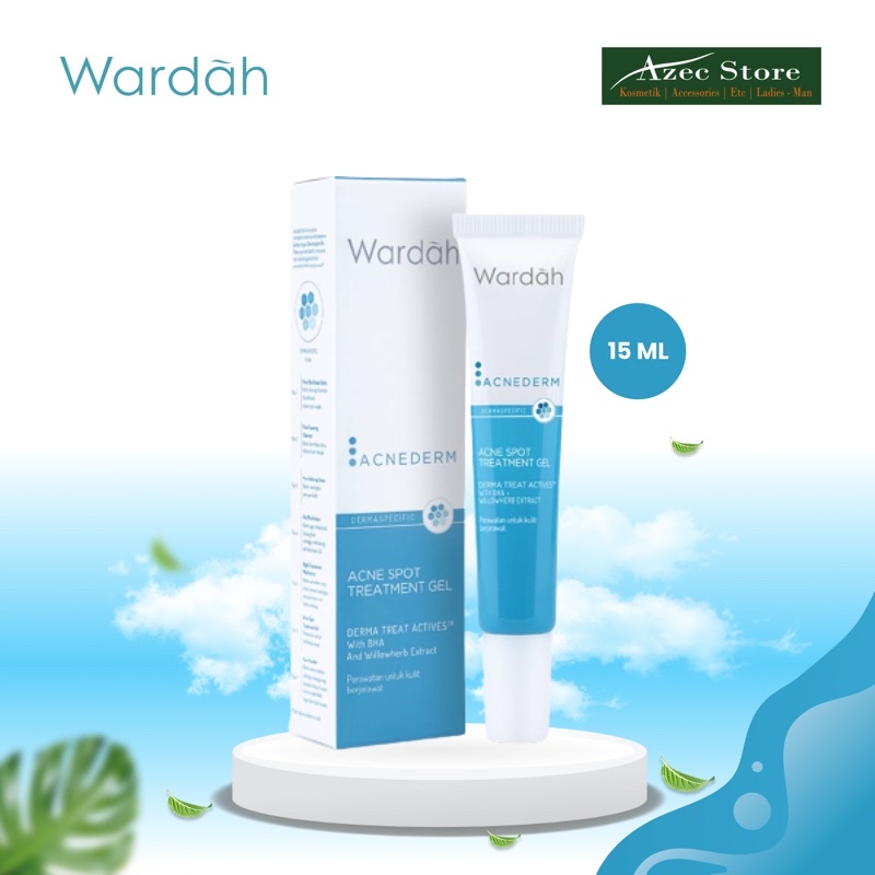 Wardah Acnederm Acne Spot Treatment Gel 15ml