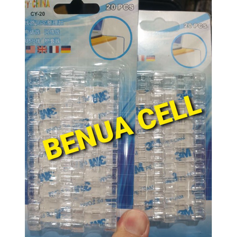 KLIP KABEL SERBA GUNA - CABLE ORGANIZER CY-20