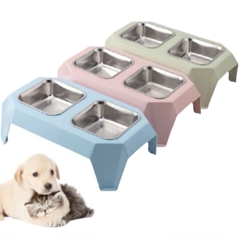 

max double square bowl - tempat makan/minum hewan