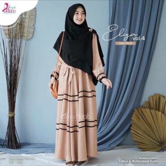 1 SET GAMIS + HIJAB GAMIS ELIZA