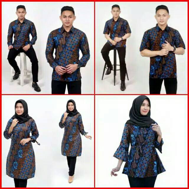 Maura Couple - Sania Ruffle Batik Couple ori Ndoro jowi DNT Garansi Termurah Shopee