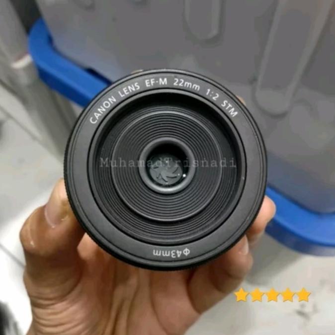 Lensa Fix Canon 22mm F2 STM For Mirrorless Hitam Murah