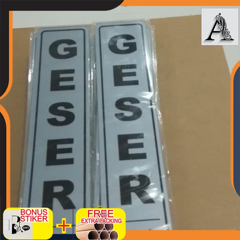 

Grosir plat acrylic/sign label geser/stiker/papan petunjuk akrilik/sign board