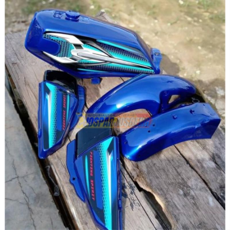 BODYSET RX KING NEW BIRU 2007 BODY RX KING SET BIRU 2007 TANGKI RX KING BIRU BOX AKI RX KING BIRU SP