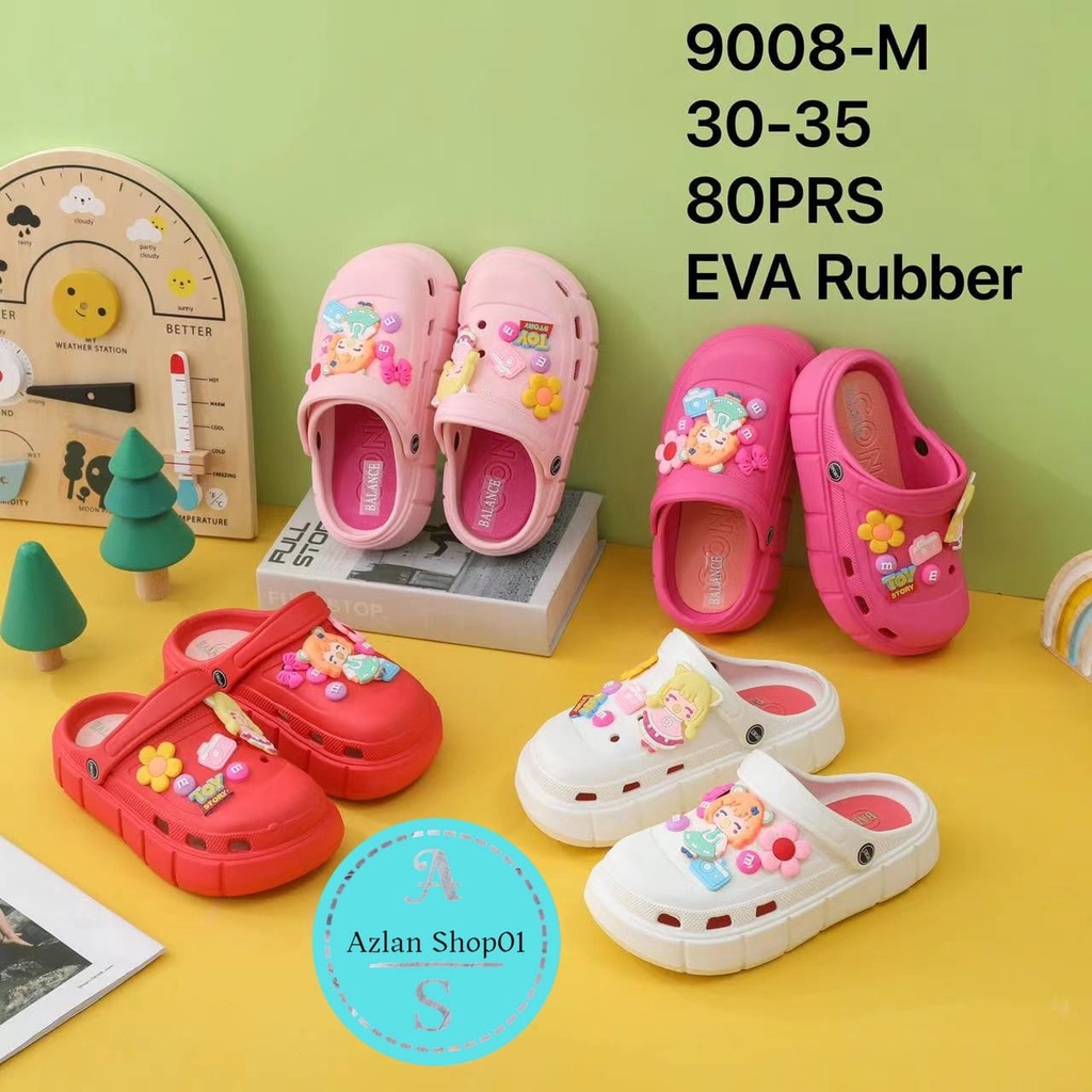 Sandal baim anak Import Bahan Eva Rubber 9008-M (30-35) Sandal baim anak Motif Cartoon Toy Story terbaru