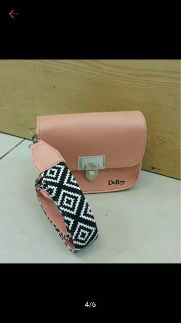 RLY68_Tas Selempang Slingbag KOTAK TALI TRIBAL ZARA BOX, Tas Slempang Kotak Strap Tribal