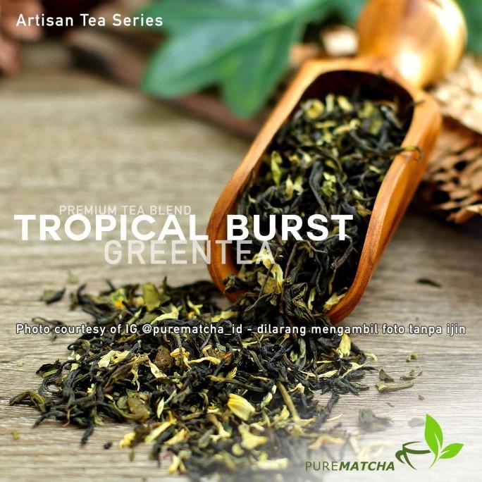 

[COD] Artisan Tea Cafe - Green Tea Fruity Tropical Burst 250gr Teh Hijau [COD]
