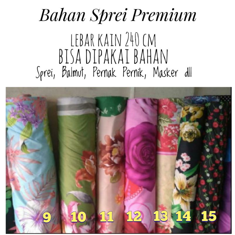 bahan sprei termurah kain sprei premium