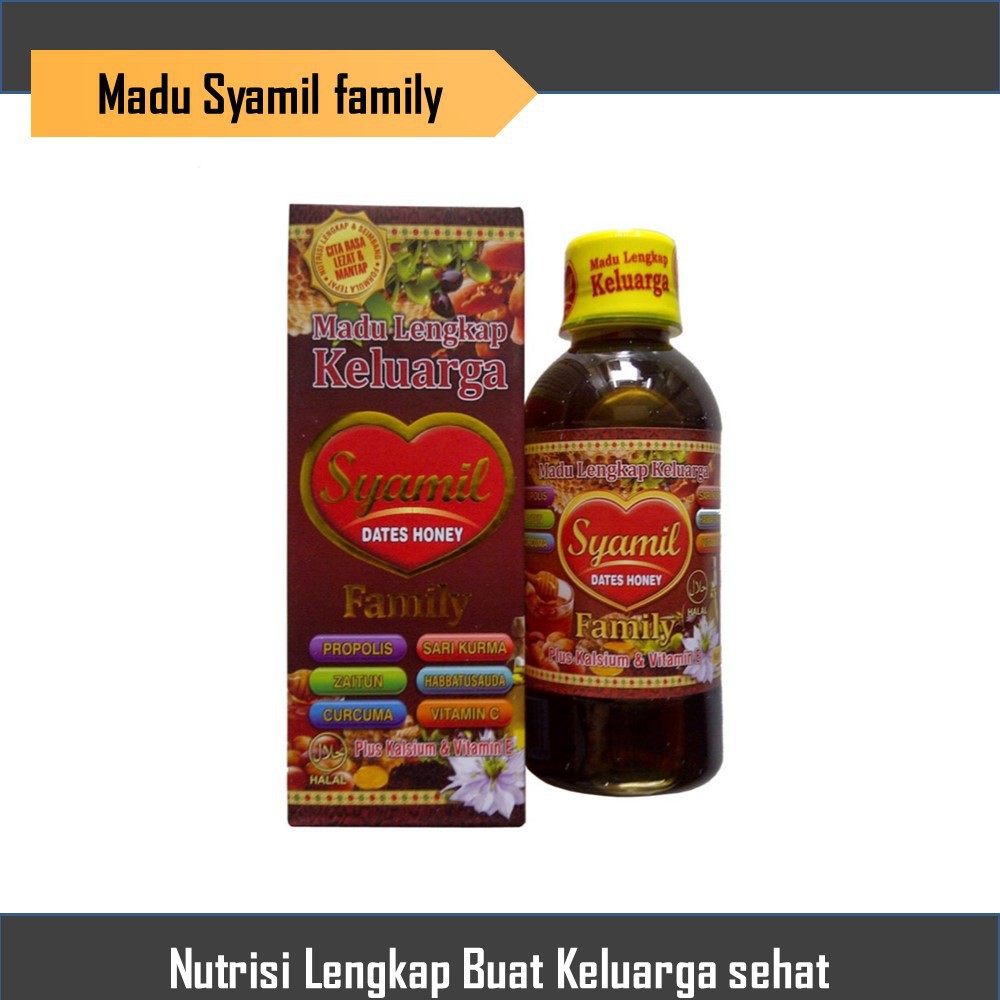 

Syamil Dates Honey Madu Lengkap Keluarga 200 ml ORIGINAL