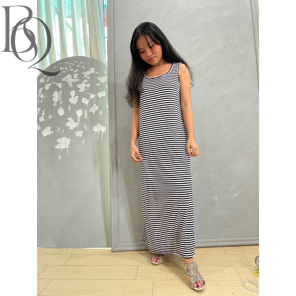 INNER DRES MAXI SALUR / LONG DRESS WANITA KOREAN / DRESS TANPA LENGAN WANITA PREMIUM