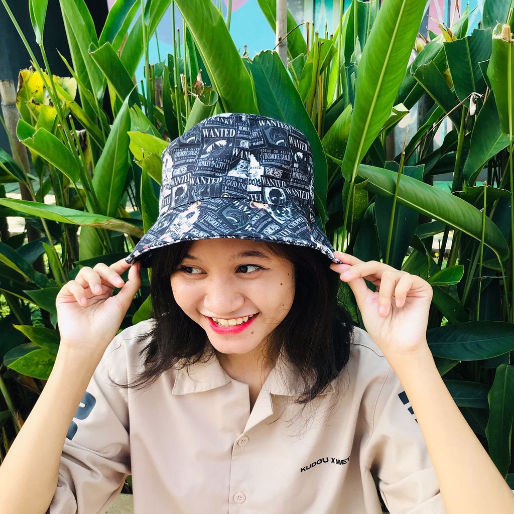 Bucket Hat One Piece Wanted Fullprint Anime Manga Onepiece Premium Unisex