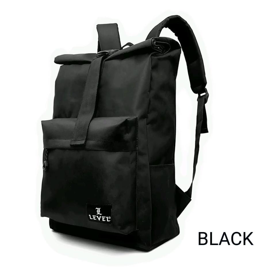 TAS  WATERPROOF 100% LEVEL RANSEL RIVER PRIA TAS  STYLE KOREA COWOK ROLLTOP BACKPACK IMPORT  BATAM [