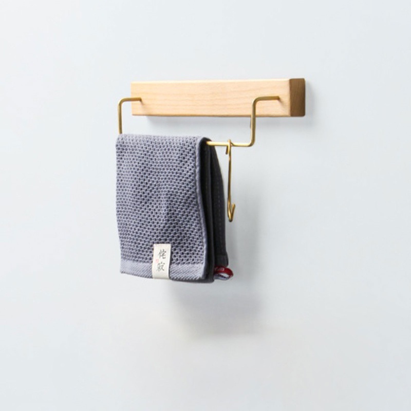 Rak Holder Penyimpanan Handuk Bahan Kuningan Tahan Air Untuk Kamar Mandi