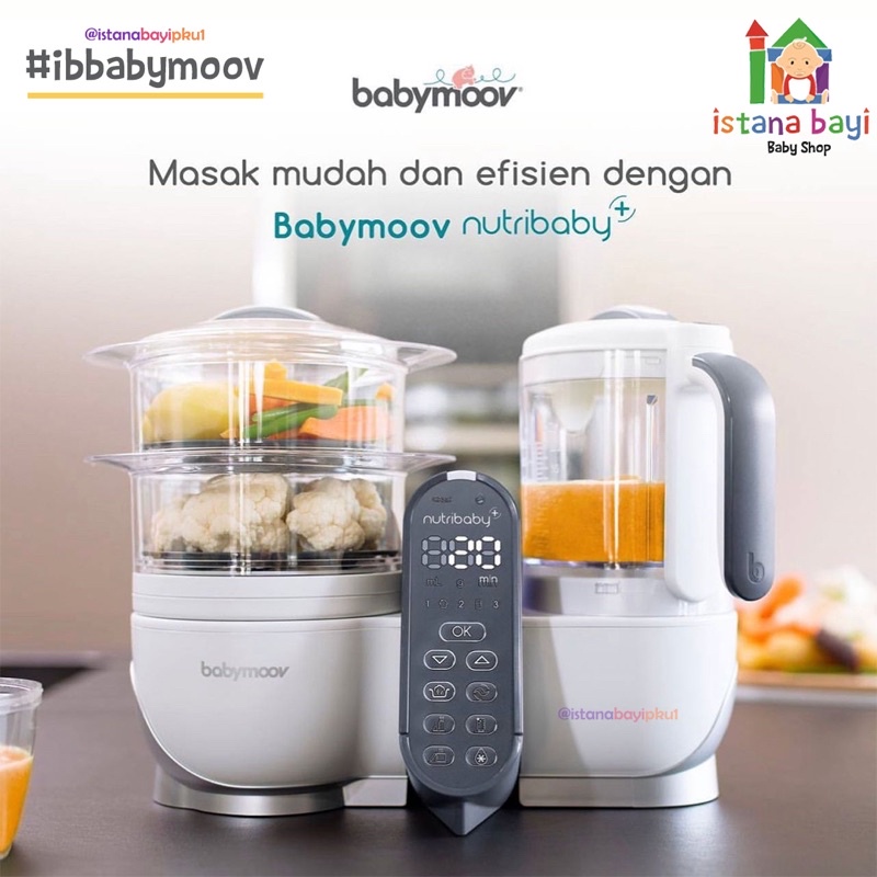 Babymoov Nutribaby Plus Loft White - Food Processor Mpasi