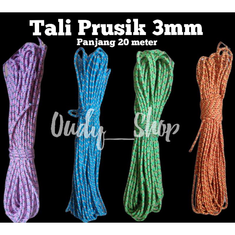 Tali Prusik 3 mm Pengencang Flysheet Tenda