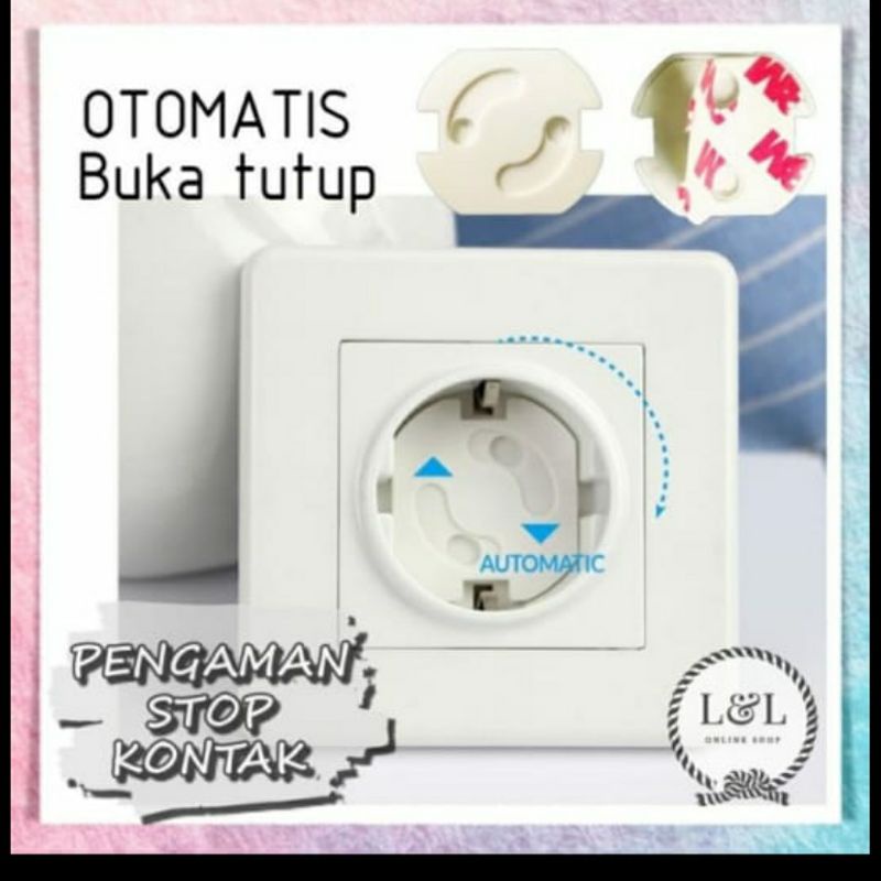 pengaman stop kontak / pengaman lubang stop kontak listrik / tutup stop kontak