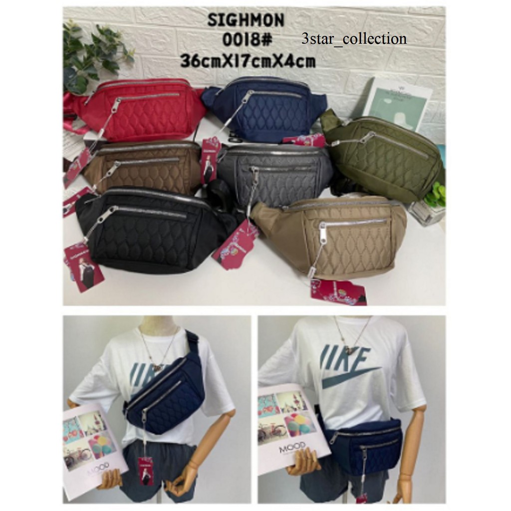 Tas Pinggang Waistbag Sighmon PBS0018# Tas unisex - Waist Bag Import