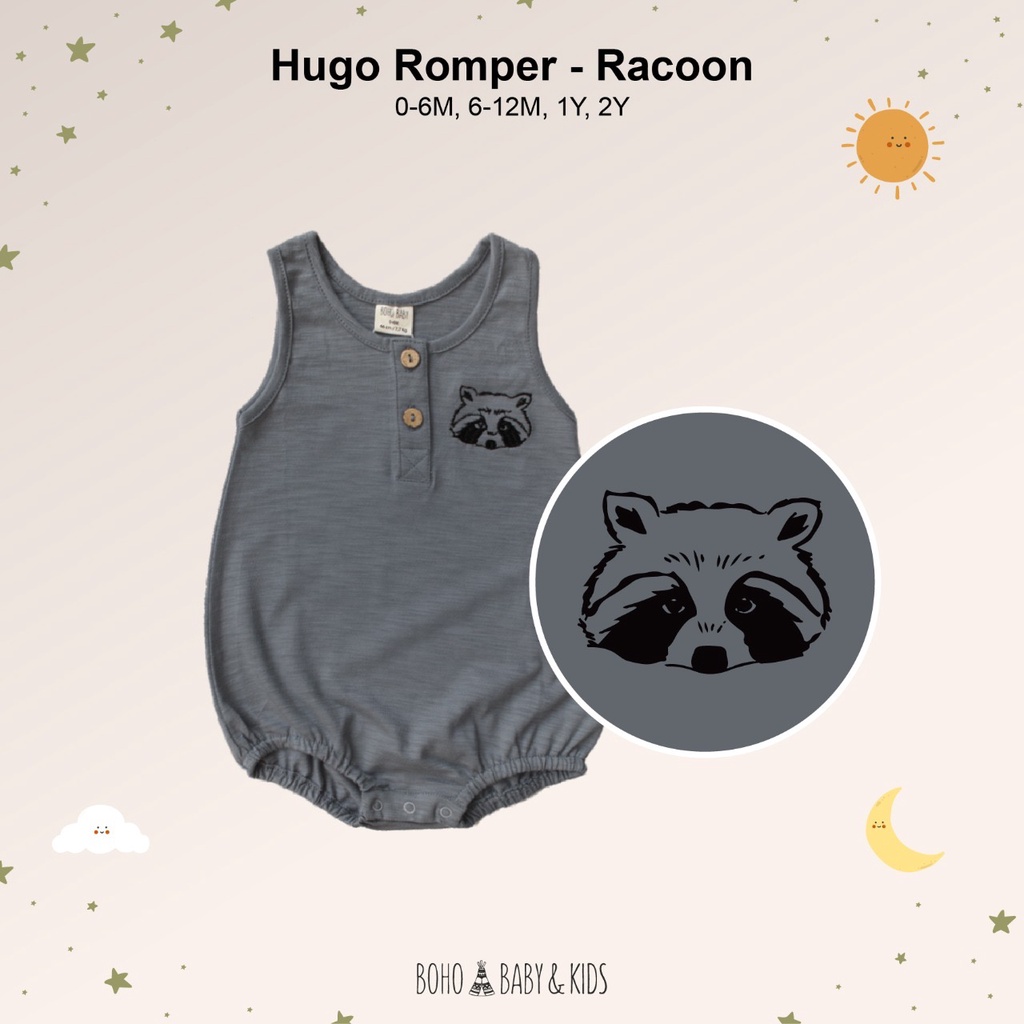Aubreyshome Bohopanna Baju Kaos Anak Bayi - Hugo Romper-Jelly