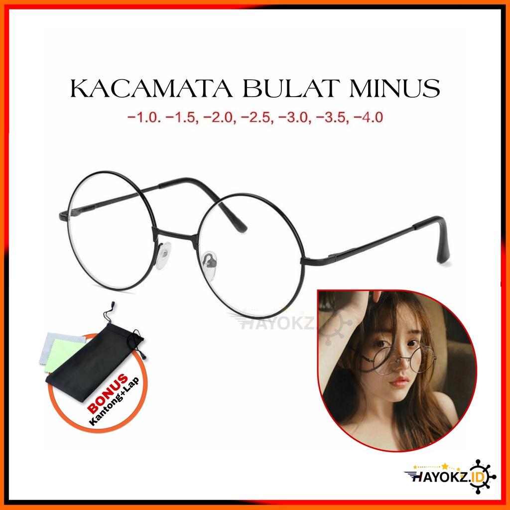 Kacamata Minus Bulat Model Boboho Dewasa