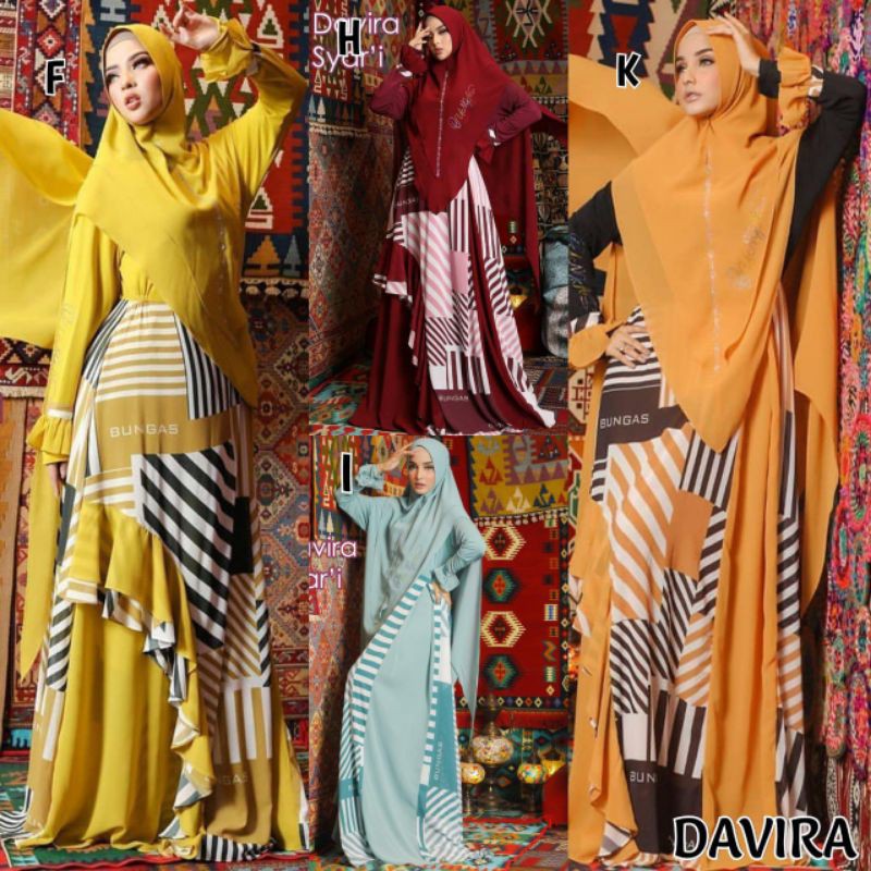 Davira syari By Bungas~ gamis original branded murah