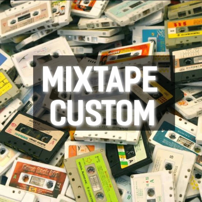 Kaset Pita Custom Mixtape Lagu Favorite / Lagu Sendiri - C60