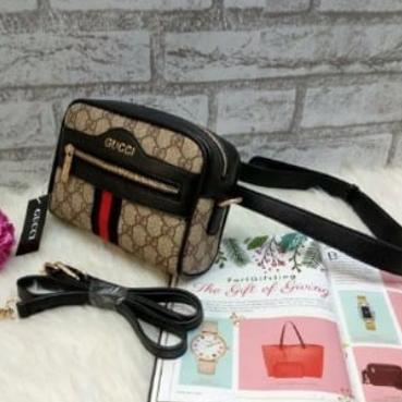 Recomended.. SALE  Tas Wanita tas pinggang WAISTBAG GUCCI ASHANTY SUPER QUALITY IMPORT BATAM