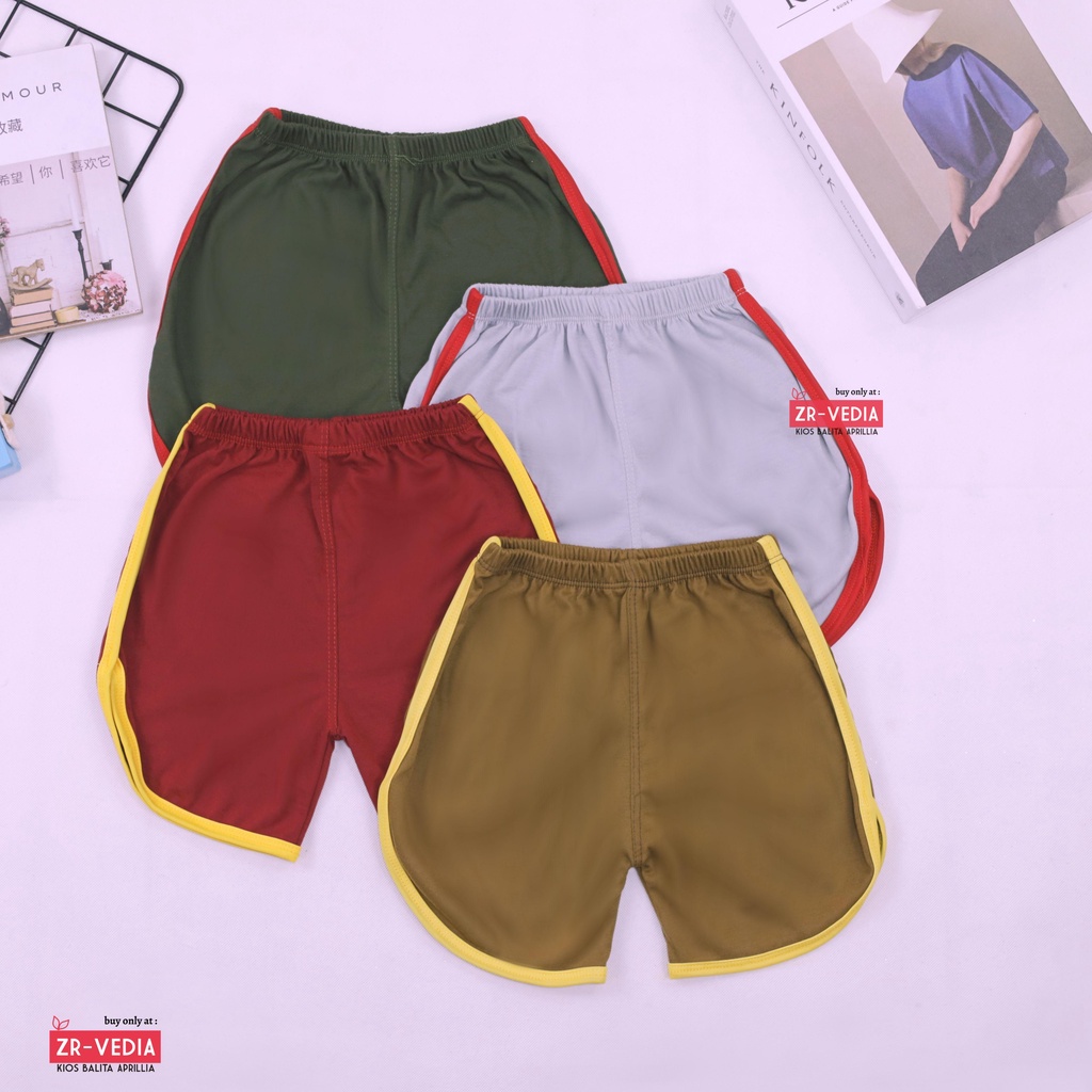 List Short Pants Anak Perempuan uk 3-15 Tahun / Dalaman Celana Pendek Polos Celana Pendek Anak TK SD ABG Remaja Murah Adem ZR Vedia