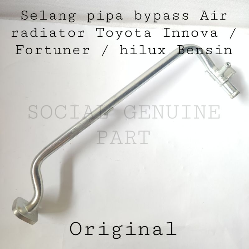 Selang pipa bypass Air radiator Toyota Innova Fortuner Hilux Bensin Original