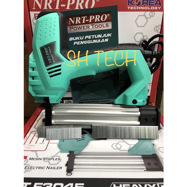 NRT PRO F304E F 304 E ELECTRIC AIR NAILER MESIN PAKU TEMBAK LISTRIK STAPLES ELEKTRIK